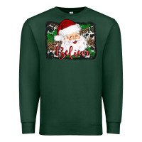 Sports Green believe santa Premium Sweatshirt - AdoDesignShop