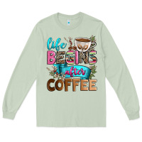 Matcha life begins after coffee Long Sleeve Tee - Zillion Design Studio