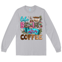 Moon Dust life begins after coffee Long Sleeve Tee - Zillion Design Studio