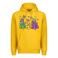 Lemon mardi gras bead dogs Premium Hoodie - MaliasSmallBusiness