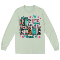 Matcha when life gives you more than you can stand kneel Long Sleeve Tee - AdoDesignShop