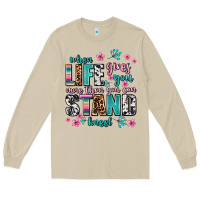 Mushroom when life gives you more than you can stand kneel Long Sleeve Tee - AdoDesignShop