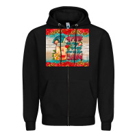 Black drink in my hand toes in the sand tumbler Zipper Hoodie - HRA Design Shop