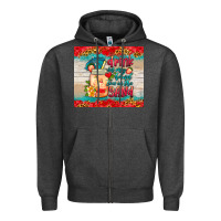 Charcoal Heather drink in my hand toes in the sand tumbler Zipper Hoodie - HRA Design Shop