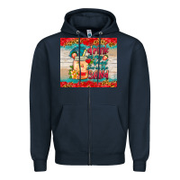 Navy drink in my hand toes in the sand tumbler Zipper Hoodie - HRA Design Shop