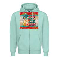 Seafoam drink in my hand toes in the sand tumbler Zipper Hoodie - HRA Design Shop