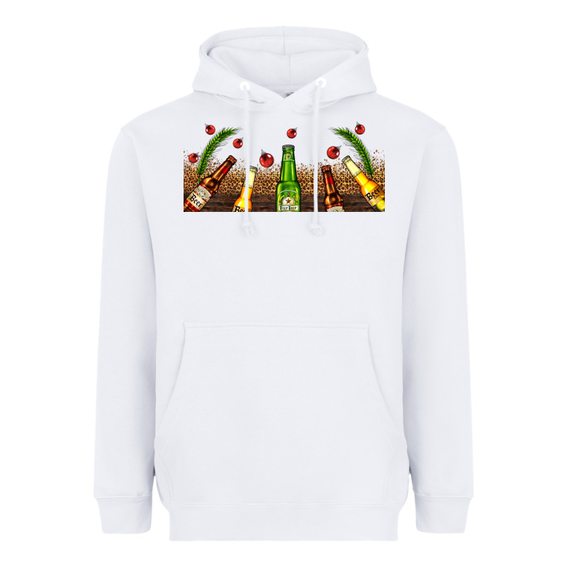 Beer Party For Christmas Heavyweight Hoodie by AdoDesignShop | Teevron