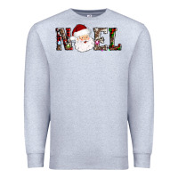 Heather Grey noel santa Premium Sweatshirt - AdoDesignShop