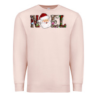 Pale Pink noel santa Premium Sweatshirt - AdoDesignShop