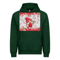Forest Green candy cane gnome Urban Hoodie - MaliasSmallBusiness