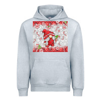 Heather Grey candy cane gnome Urban Hoodie - MaliasSmallBusiness
