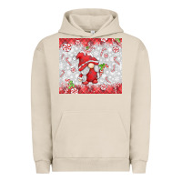Pigment French Oak candy cane gnome Urban Hoodie - MaliasSmallBusiness