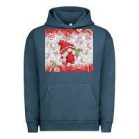 Pigment Midnight Navy candy cane gnome Urban Hoodie - MaliasSmallBusiness