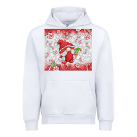 White candy cane gnome Urban Hoodie - MaliasSmallBusiness