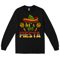 Black Let's Get Fiesta Long Sleeve Tee - texasbilliewilder