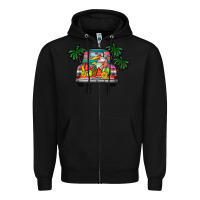 Black summer truck Zipper Hoodie - CowhideDigitalArt