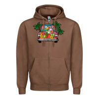 Chestnut summer truck Zipper Hoodie - CowhideDigitalArt