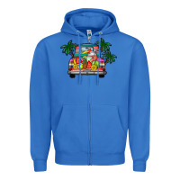 True Royal summer truck Zipper Hoodie - CowhideDigitalArt