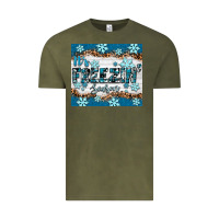 Vintage Olive it's freezin season Vintage Tee - RanaPortraitStore