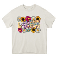 Cream love dog Heavy Core Tee - CowhideDigitalArt