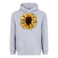 Heather Grey sunflower Heavyweight Hoodie - JahusDesignShop
