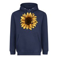 Navy sunflower Heavyweight Hoodie - JahusDesignShop