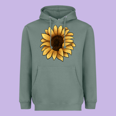Sunflower Heavyweight Hoodie Designed By Jahusdesignshop