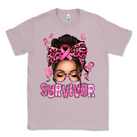 Lilac breast cancer survivor afro messy bun Classic Tee - texasbilliewilder
