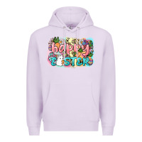 Lilac Happy Easter Premium Hoodie - NancyCooperArtShop