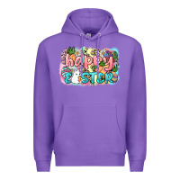 Purple Happy Easter Premium Hoodie - NancyCooperArtShop