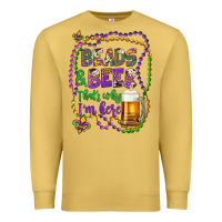 Antique Gold beads & beer that's why i'm here Premium Sweatshirt - Artiststas