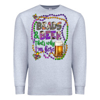 Heather Grey beads & beer that's why i'm here Premium Sweatshirt - Artiststas