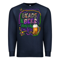 Navy beads & beer that's why i'm here Premium Sweatshirt - Artiststas