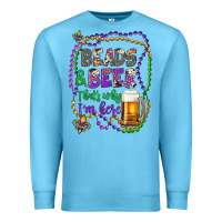 Ocean Blue beads & beer that's why i'm here Premium Sweatshirt - Artiststas