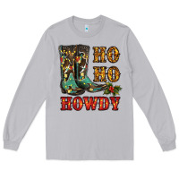 Moon Dust christmas cowboy boots ho ho howdy Long Sleeve Tee - RanaPortraitStore