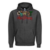 Charcoal Heather howdy christmas Zipper Hoodie - FaDigitalArtStudio