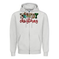 Dove Grey howdy christmas Zipper Hoodie - FaDigitalArtStudio