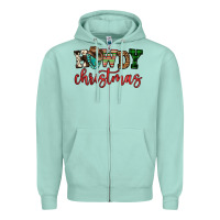 Seafoam howdy christmas Zipper Hoodie - FaDigitalArtStudio