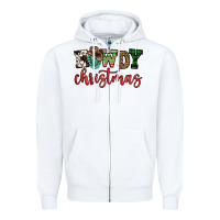 White howdy christmas Zipper Hoodie - FaDigitalArtStudio