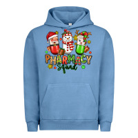 Pigment Pebble Blue christmas pharmacy squad Urban Hoodie - MaliasSmallBusiness