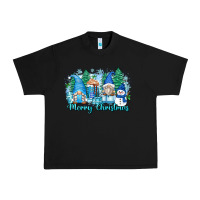 Black merry christmas snowman gnomes Urban Heavy Tee - Zillion Design Studio