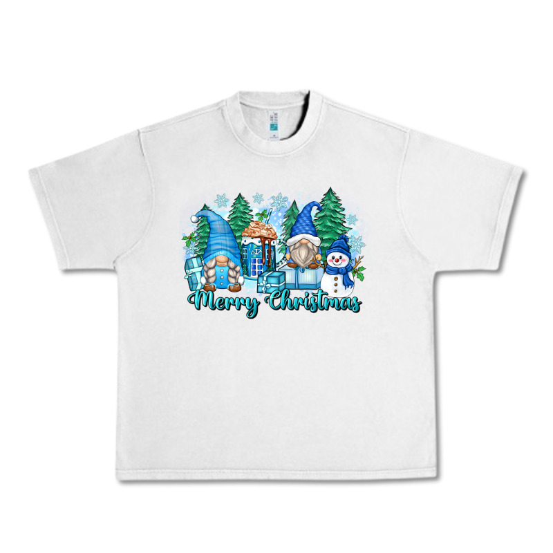 Merry Christmas Snowman Gnomes Urban Heavy Tee by Zillion Design Studio | Teevron