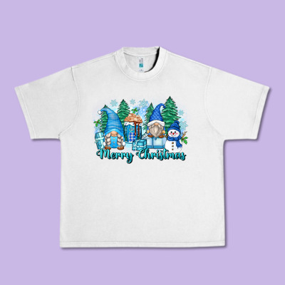Merry Christmas Snowman Gnomes Urban Heavy Tee Designed By Zillion Design Studio