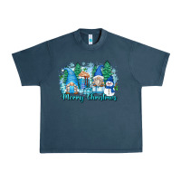 Midnight Navy merry christmas snowman gnomes Urban Heavy Tee - Zillion Design Studio