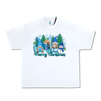 White merry christmas snowman gnomes Urban Heavy Tee - Zillion Design Studio