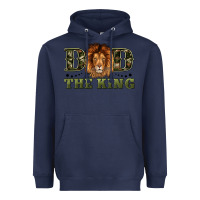 Navy dad the king Heavyweight Hoodie - Artiststas