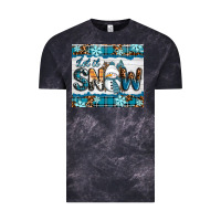 Cloud Black let it snow Vintage Tee - RanaPortraitStore