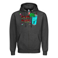Charcoal Heather sweet summer time Zipper Hoodie - CowhideDigitalArt
