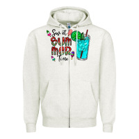 Oatmeal Heather sweet summer time Zipper Hoodie - CowhideDigitalArt