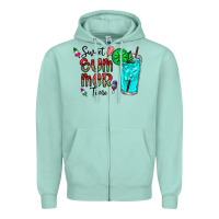 Seafoam sweet summer time Zipper Hoodie - CowhideDigitalArt